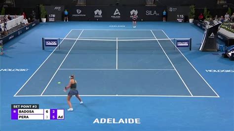 Paula Badosa Vs Bernarda Pera Highlights Wta Adelaide International