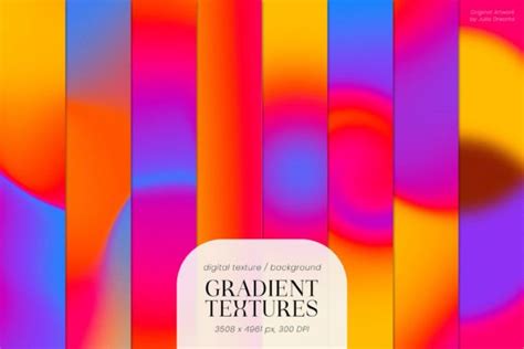 Gradient Textures Retro Color Background Graphic by Julia Dreams ...