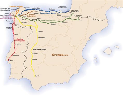 Sindacato Celebrare Cavolo Cinese Camino De Santiago Primitivo Map Rischiare Composito Falegname