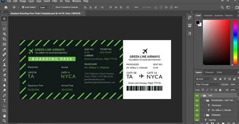 Airline Ticket Voucher Template