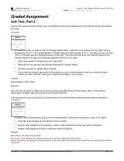 1 17 Unit Test Part 2 Pdf Graded Assignment Science Unit States Of