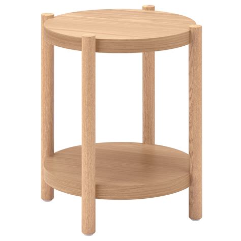 Listerby Side Table Oak Veneer 50 Cm Ikea