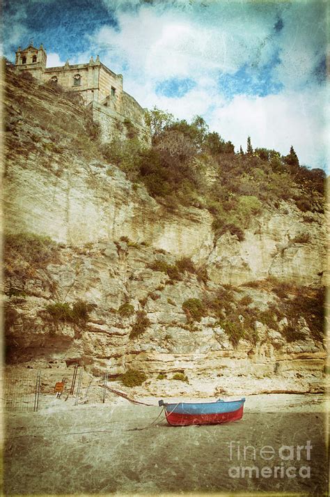 Boat On Beach In Tropea Italy Photograph By Silvia Ganora Pixels