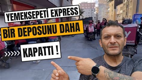 Yemeksepeti express bir deposunu daha kapattı Peki Moto Kuryelere Ne