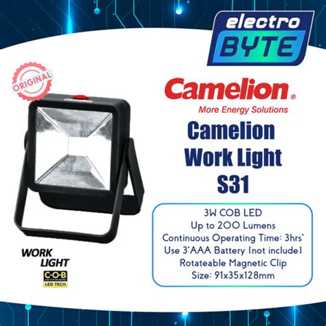 Jual Camelion Work Light S31 4 X Baterai AAA Lampu Kerja LED Camelion