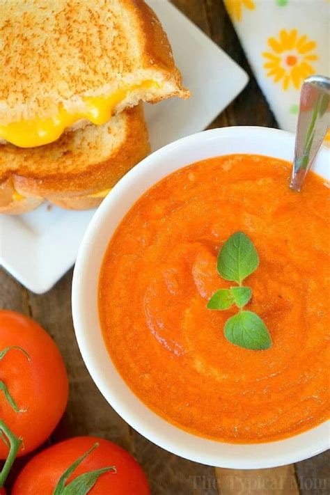 Easy Slow Cooker Creamy Tomato Soup With Canned Tomatoes