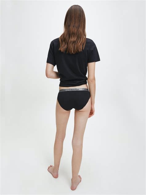 CALZÓN ALGODÓN MUJER CALVIN KLEIN NEGRO BIKINI QD3540001