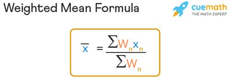 Weighted Mean Formula How To Calculate Weighted Mean