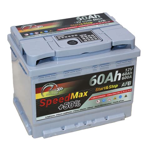 Batteria Auto Ah Afb Speed Max Start Stop A V L Efb Ricambi