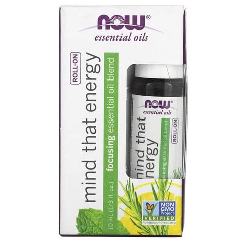 Now Foods Essential Oils Mind That Energy Roll On Fl Oz Ml