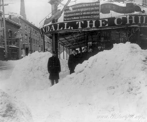 Blizzard Of 1888 Piles Of Snow