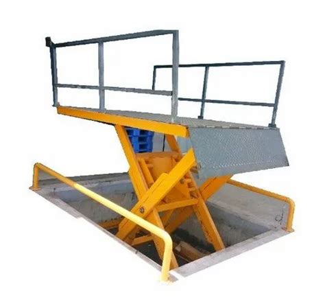 Mild Steel Pit Mounted Hydraulic Scissor Lift Table For Material