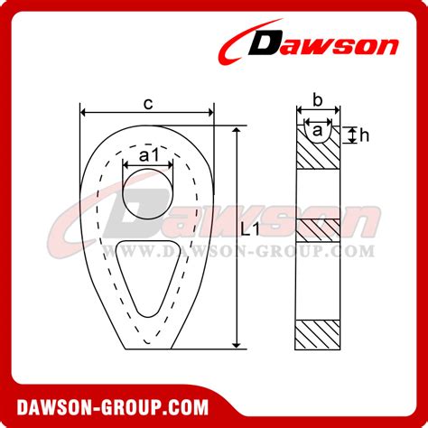 Din 3091 Ductile Iron Thimble Heavy Duty Wire Rope Thimles Cast Solid