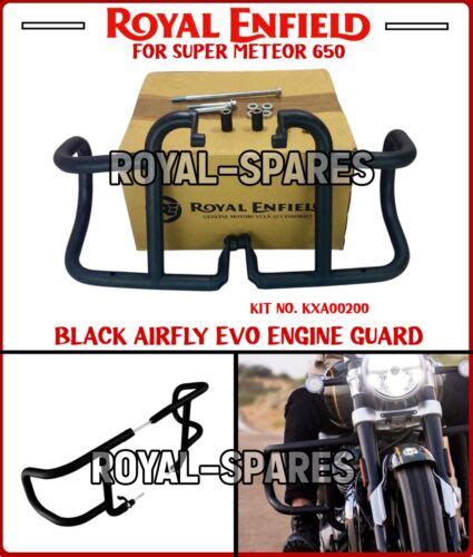 Genuine Royal Enfield Airfly Evo Engine Guard Black For Super