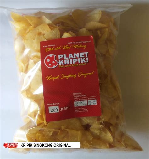 Kripik Singkong Original G Planet Kripik Planet Keripik