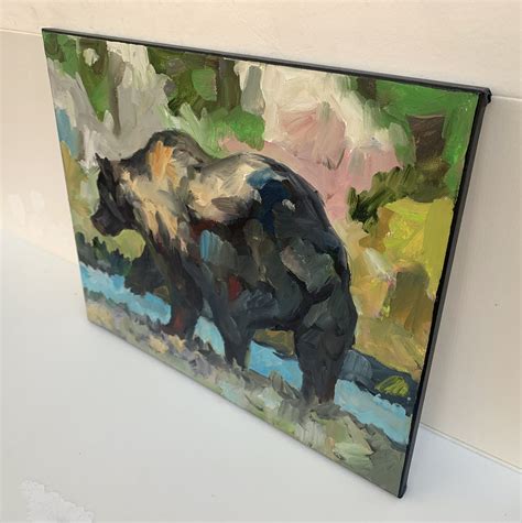 Bear Painting Bear Abstract Painting Bear Oil Painting Bear Wall ...