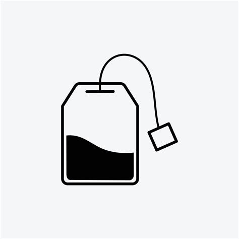 Tea Bag Icon On White Background 8469445 Vector Art At Vecteezy