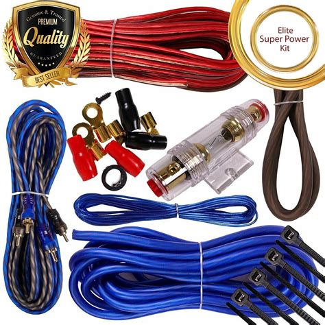 Complete 1500W 8 Gauge Car Amplifier Installation Wiring Kit Amp PK2 8 ...