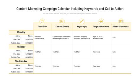 Top 5 Marketing Campaign Calendar Templates with Samples and Examples