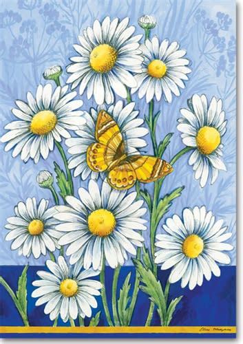 Daisy Blues Garden Flag