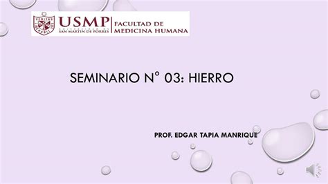 Informe Hierro Qm Seminario Diariomed Study Udocz