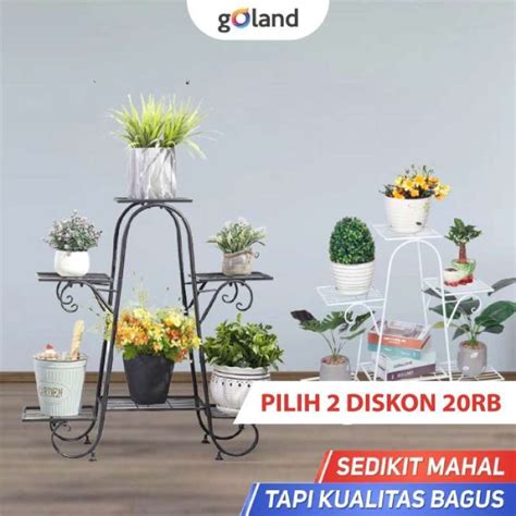 Jual Goland Rak Bunga Besi Rak Pot Susun Rak Besi Tanaman Hias Di