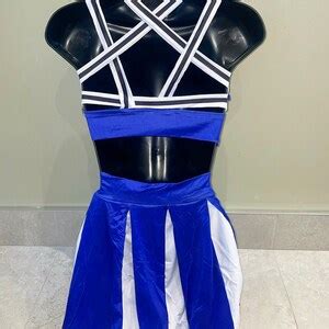 Blue Cheerleader Costume Cheerleading Outfit Halloween - Etsy