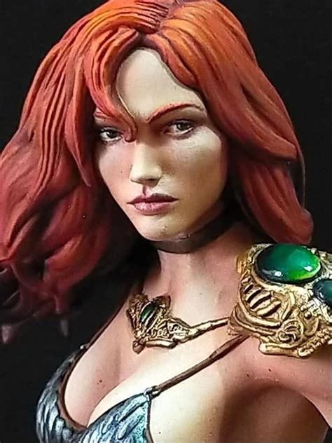 Red Sonja By Simona Simonab Bordonaro Putty Paint