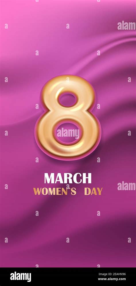 Womens Day 8 March Holiday Celebration Banner Flyer Or Greeting Card