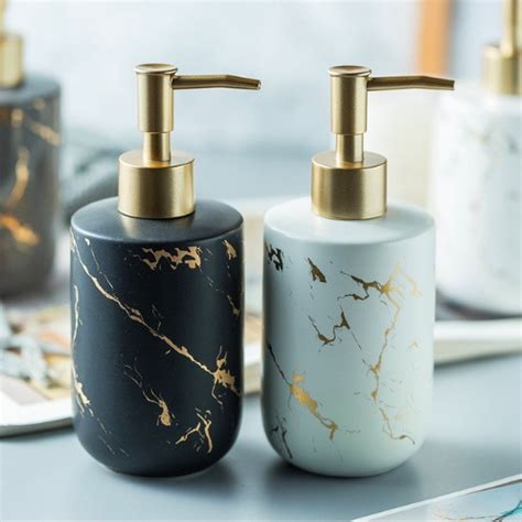 Jual Marble Soap Dispenser Matte Bottle Botol Tempat Sabun Keramik