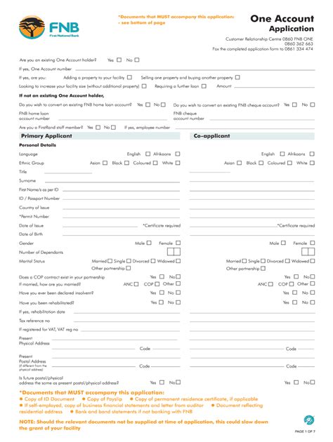 What Documents Do I Need To Open An Fnb Business Account Darrin