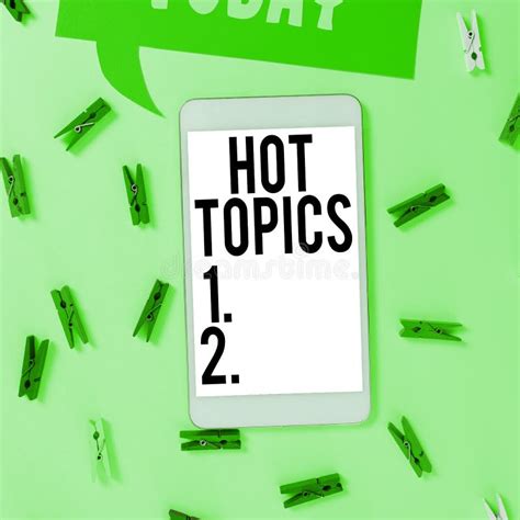 Conceptual Display Hot Topics Business Showcase Subject That A Lot Of People Are Arguing And