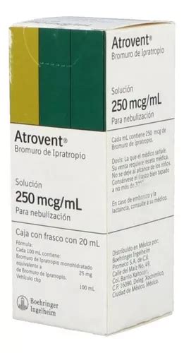 Atrovent Solución 250 Mcg ml Caja Con Frasco Con 20 Ml Envío gratis