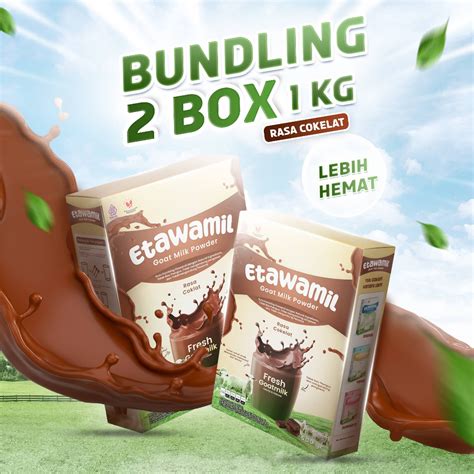 Jual Etawamil Susu Kambing Etawa Bubuk Rasa Cokelat Enak Sehat Halal