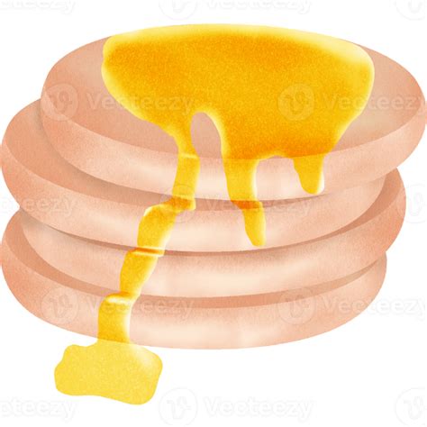 Pancakes With Honey 32733407 Png