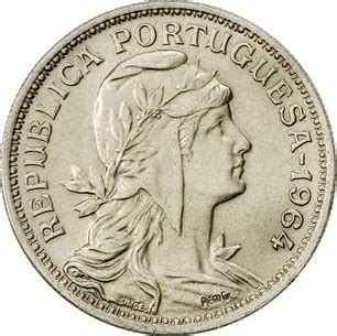 República Portuguesa de 50 Centavos 1927 1968 KM 577 coinscatalog NET