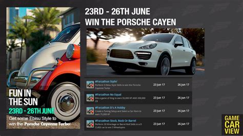 June 2017 FORZATHON DETAILS How To Win Porsche Cayman GTS 918 Spyder