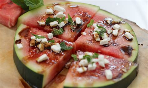 Watermelon Pizza With Feta Cheese This Hand Held Salad Is Delicious