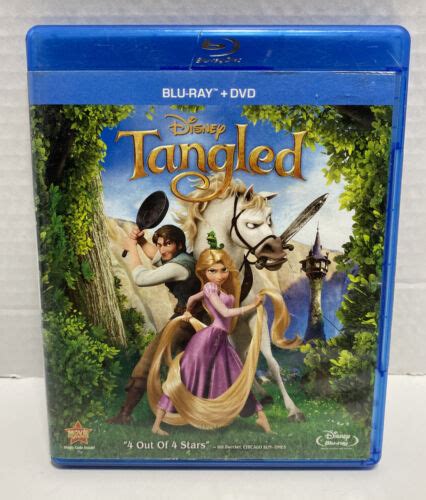 Tangled Blu Ray Dvd Disc Set Disney Animation Movie