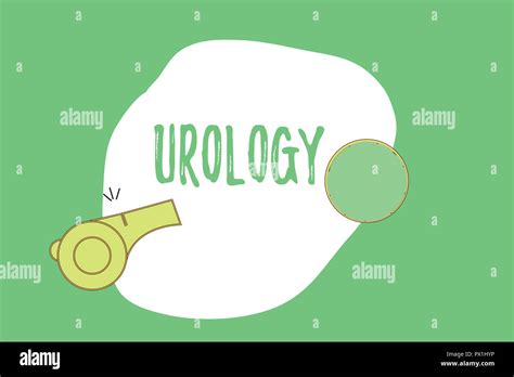 Signo De Texto Mostrando La Urología Foto Conceptual Medicina Rama