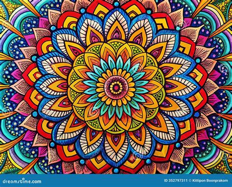 Mandala Stencil Illustration Playful Design 282568362