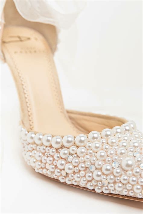 Perilla Pearl Heel • Designer Wedding Shoes • Diane Hassall Wedding Shoes