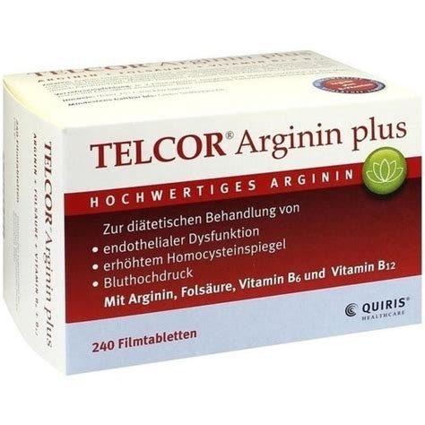 Telcor Arginine Plus Film Coated Tablets 240 Tab