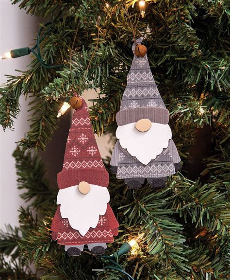 Col House Designs Wholesale Layered Wooden Sweater Gnome Ornament