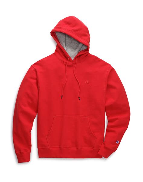 Champion Mens Champion Mens Powerblend Fleece Hoodie C Logo Hooded