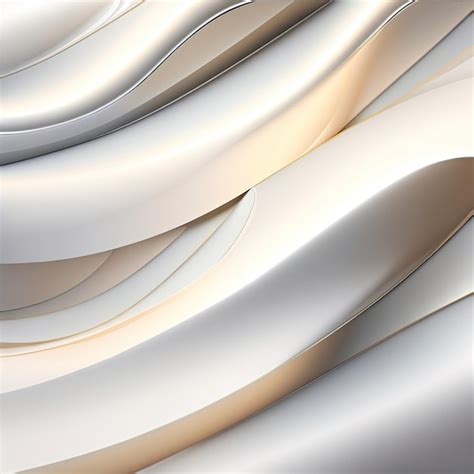 Premium Ai Image Abstract Wavy White Background