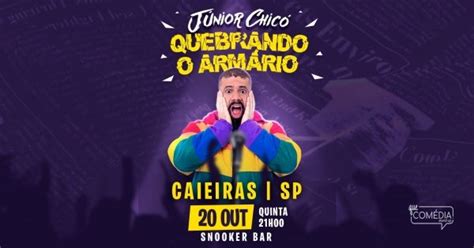 JÚNIOR CHICÓ QUEBRANDO O ARMÁRIO em CAIEIRAS Stand Up Comedy em