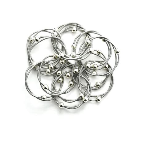 Rings And Beads Paint Wire Bracelet Lynne Goldman Elements