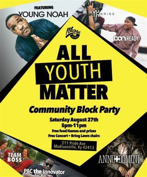 Community Youth Block Party Planned For Saturday Party Planning Block Party Youth