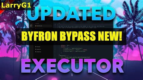 ROBLOX EXECUTOR FREE 2023 PC FULL BYFRON BYPASS METHOD ROBLOX